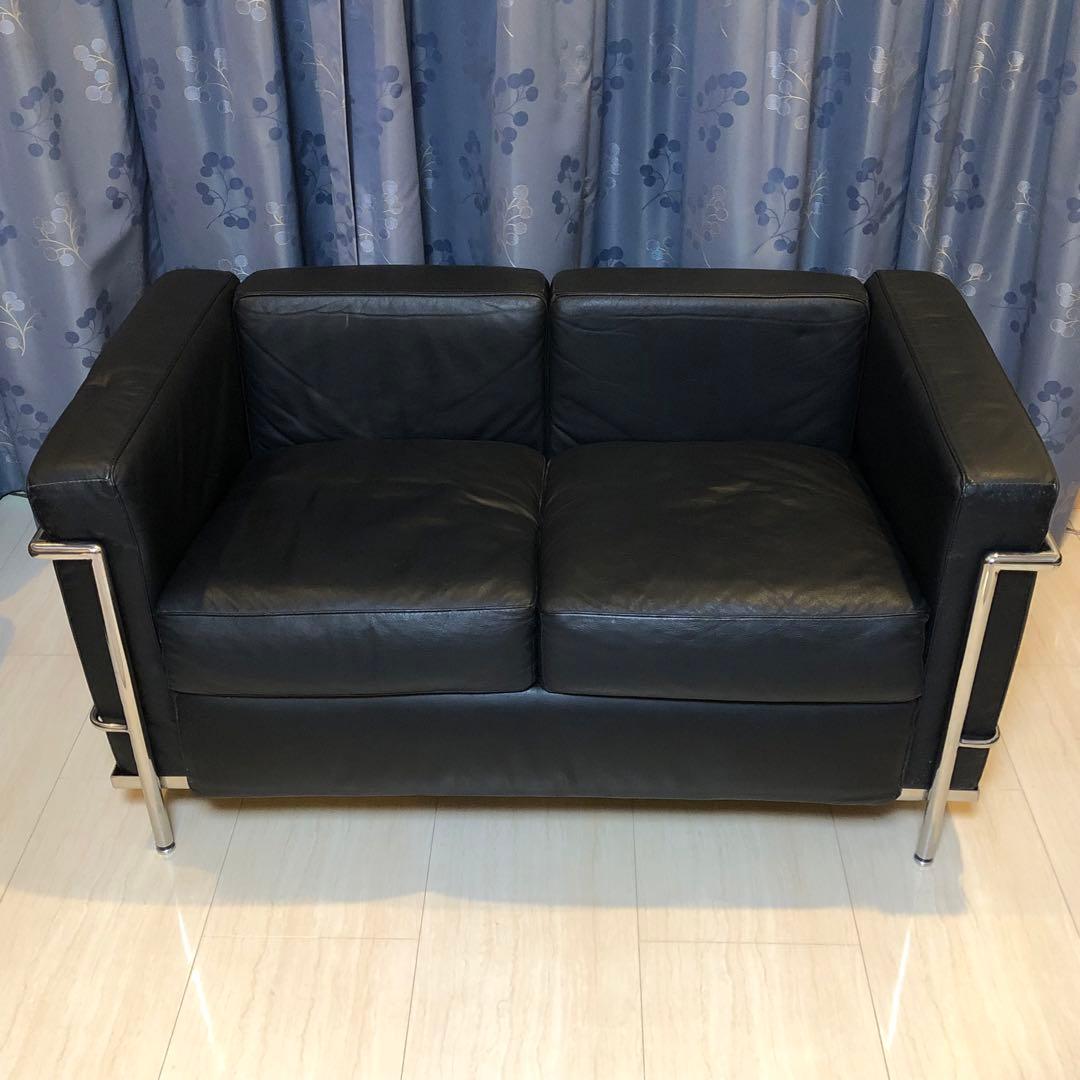 アツム　ル・コルビュジエ　LC2 ソファ 2人掛け