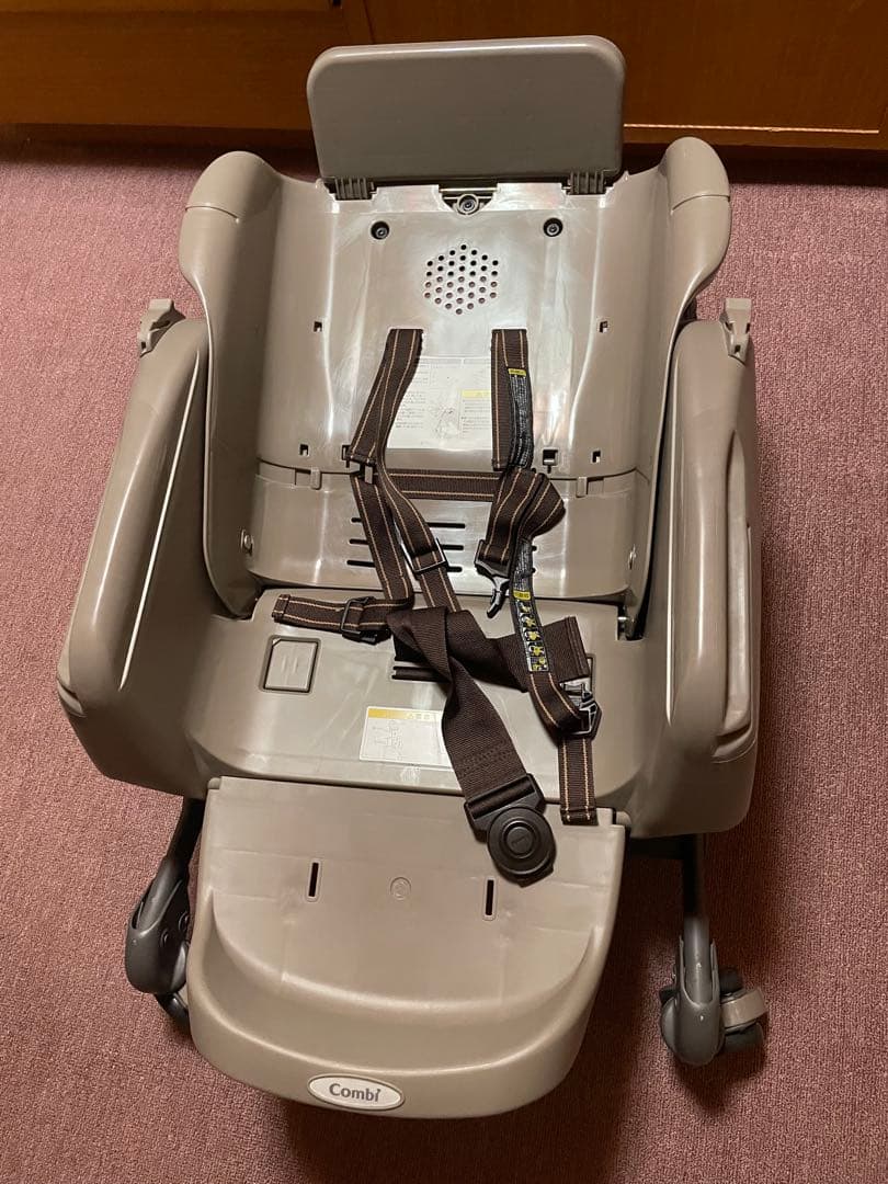 リクライニング機能付きベビーチェア グレー