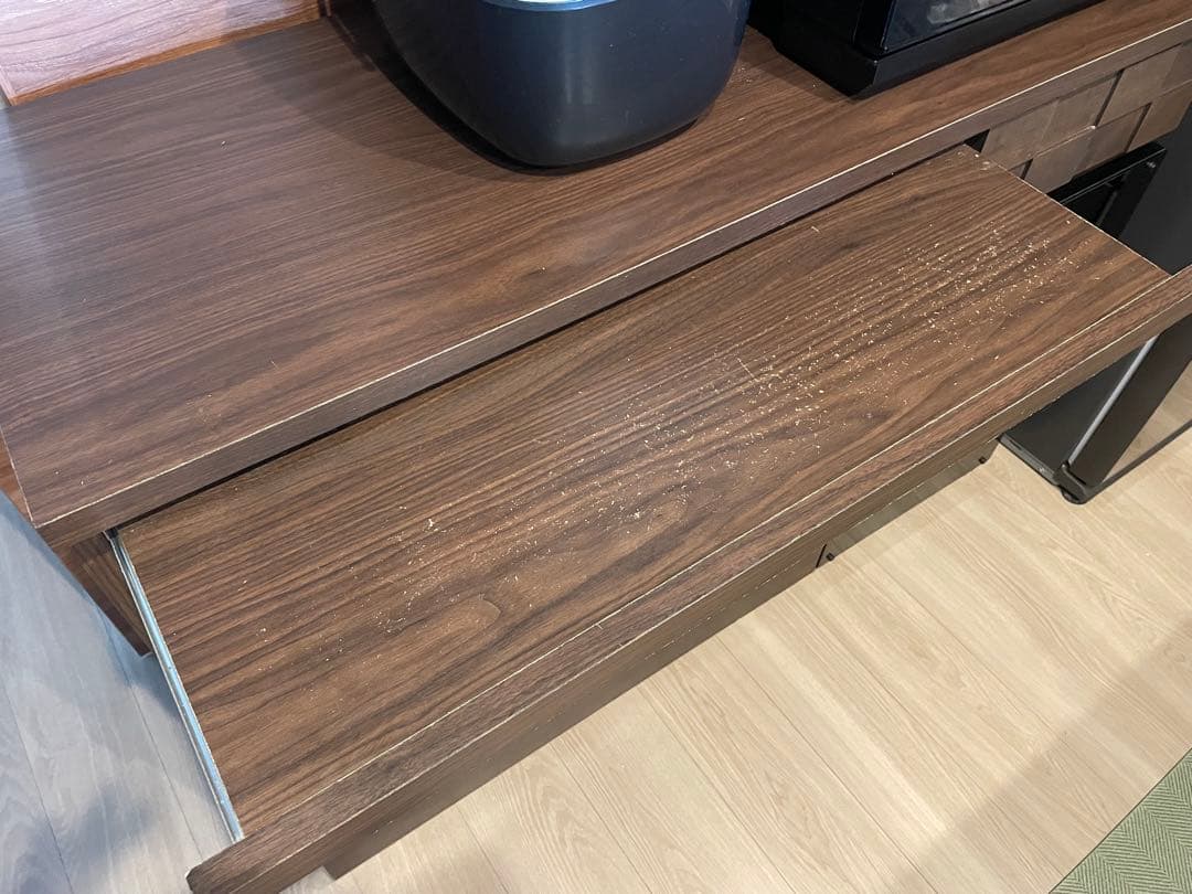 ※本日のみ特別価格　日本製　諸富家具 ブラウン木製食器棚・キッチンカウンター