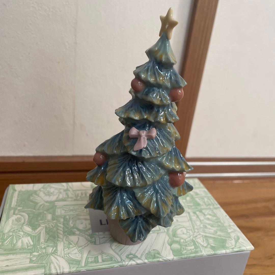 LIADRO クリスマスツリー 陶器製 約15cm