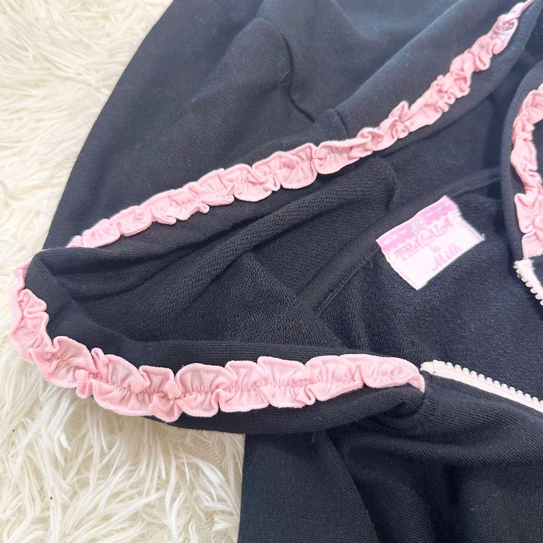 00s y2k 平成姫ギャル TRALALA パーカー フリル リボン 女の子