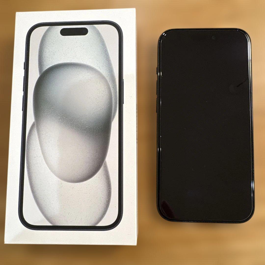【美品】iPhone15 128GB ブラック SIMフリー バッテリー91%