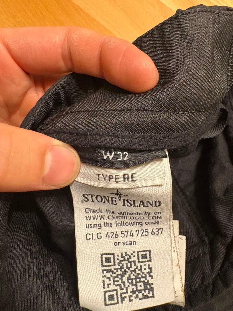 STONE  ブラックカーゴショートパンツ