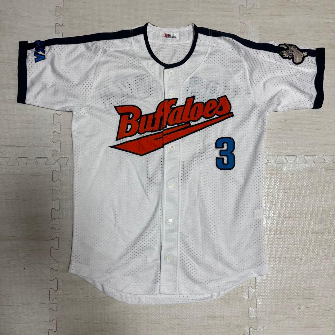 当時物 大阪近鉄バファローズ レプリカユニフォーム(ホーム)吉岡 Lサイズ