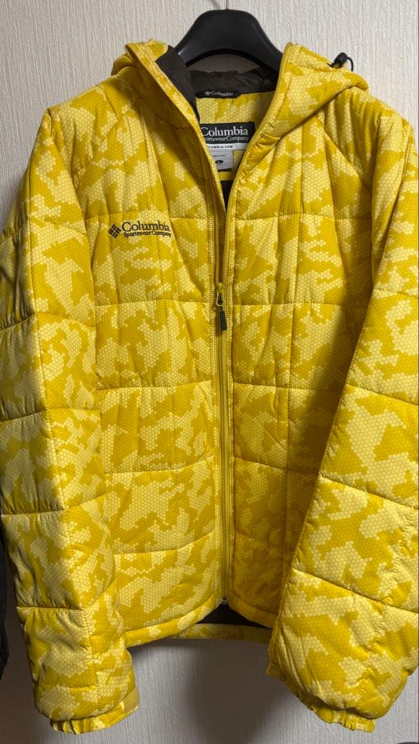 【希少】Columbia puffer jacket 黄迷彩　カモフラ