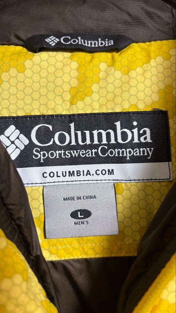 【希少】Columbia puffer jacket 黄迷彩　カモフラ