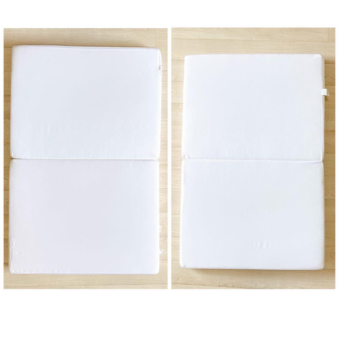 【国産】ミニベビーベッド あわイロ 木製　棚板　収納　スライド　敷きふとん付