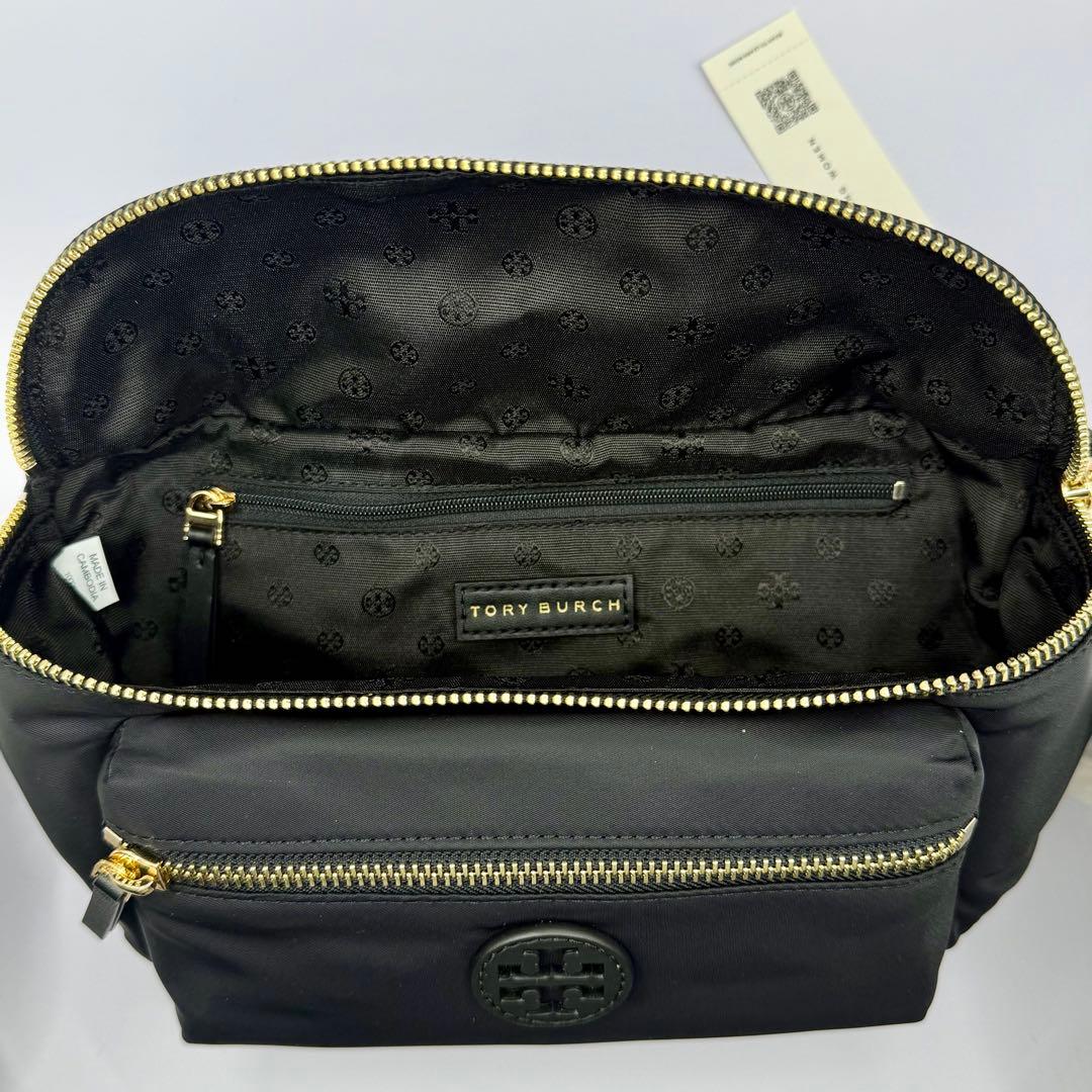 【新品】トリーバーチ ウエストポーチ ボディバッグ ナイロン 黒 軽量