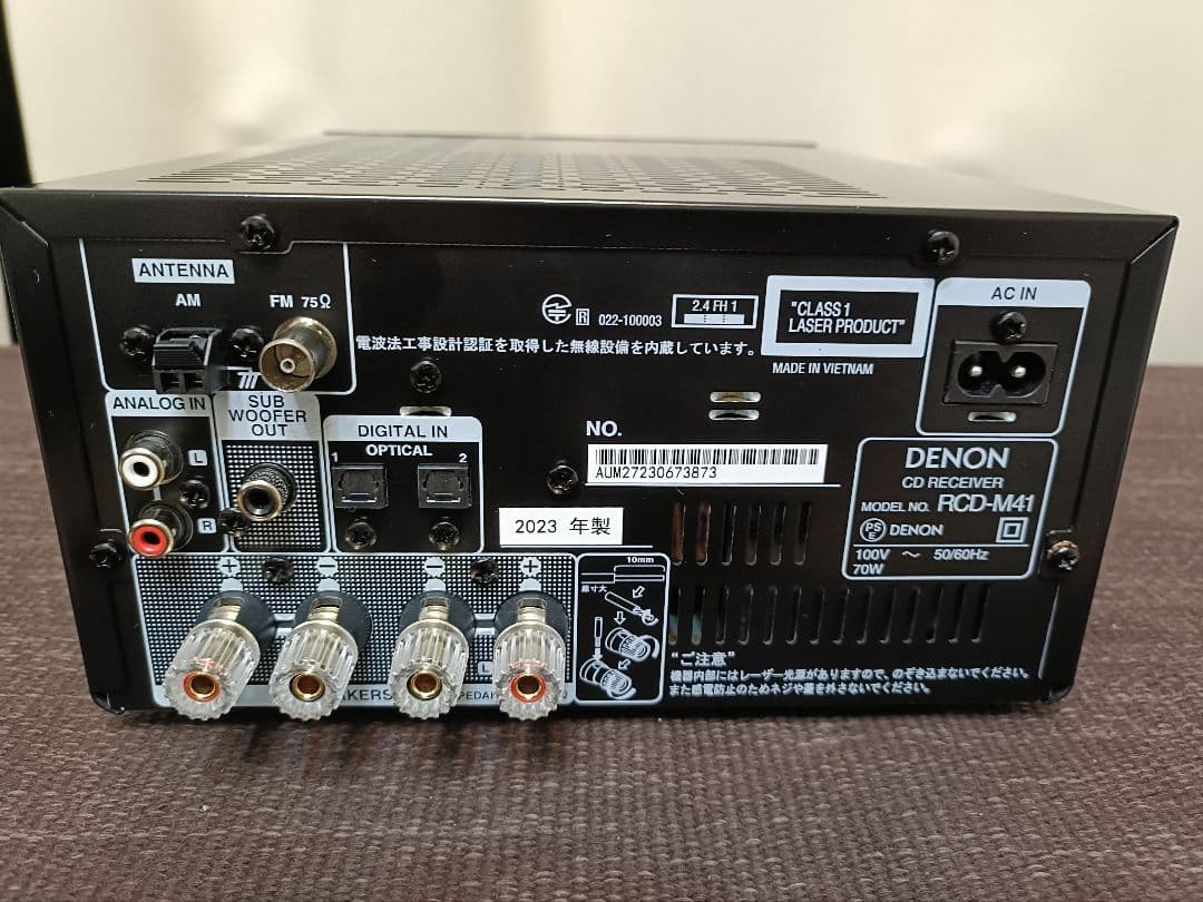 DENON RCD-M41 CDレシバー Bluetooth　2023年 美品