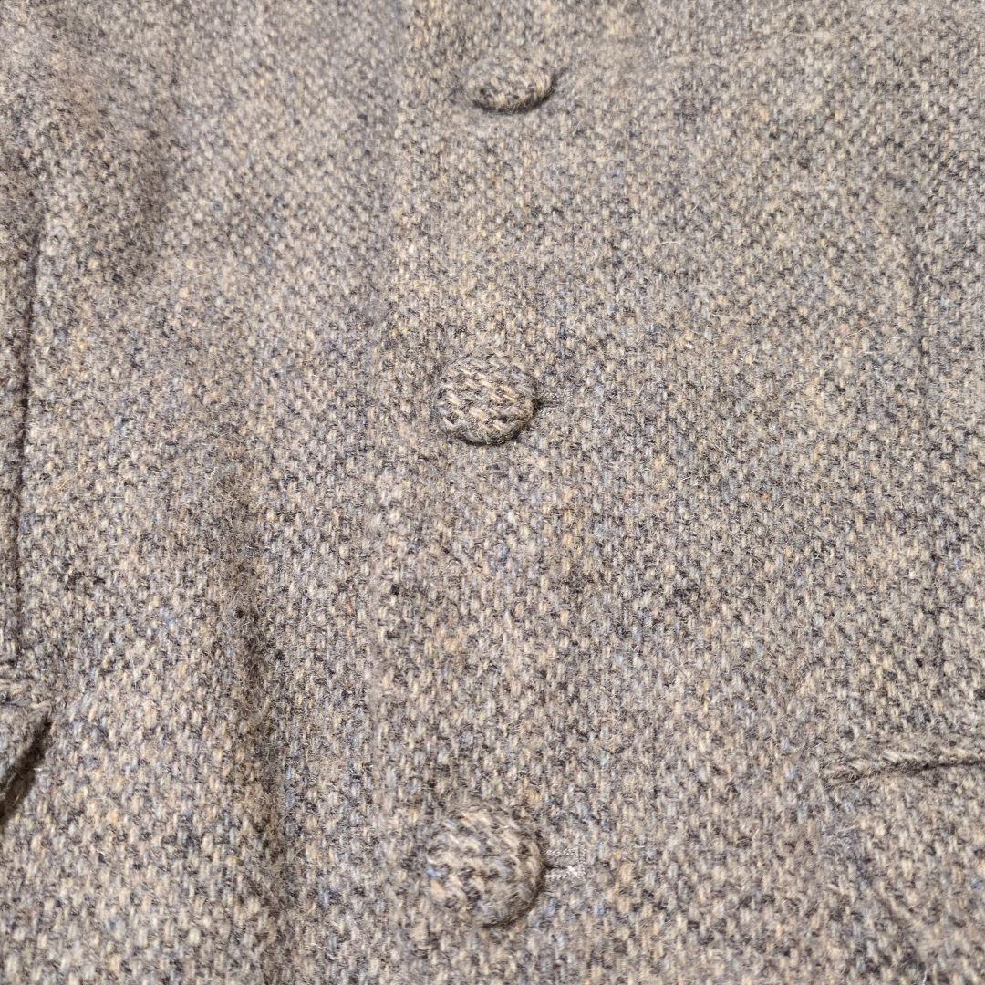 ビームスボーイ ハリスツイード レザー エルボーパッチ テーラードジャケット