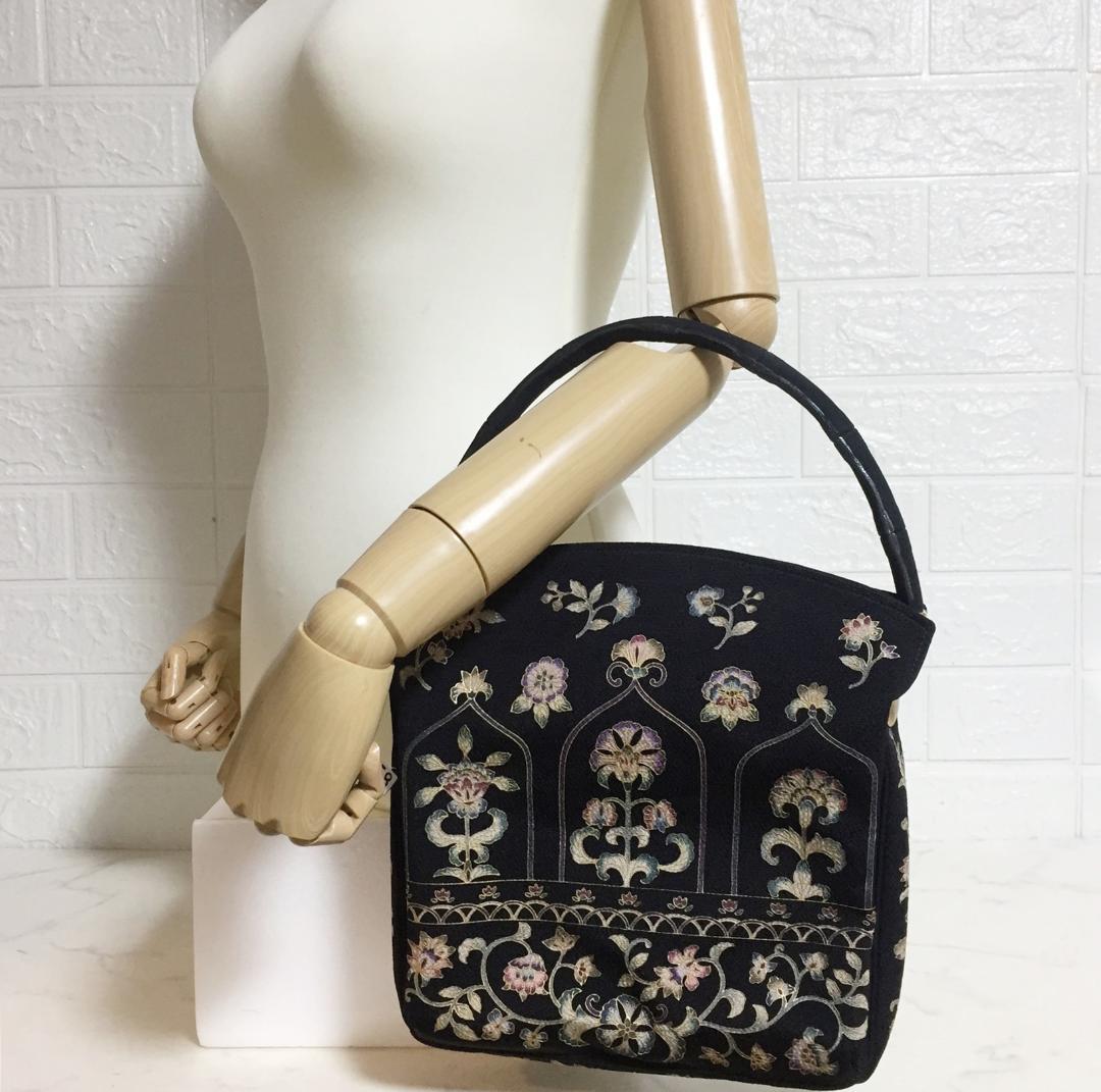 no28058 OKAJIMA 岡重 定価10万以上 高級和装 ハンドバッグ