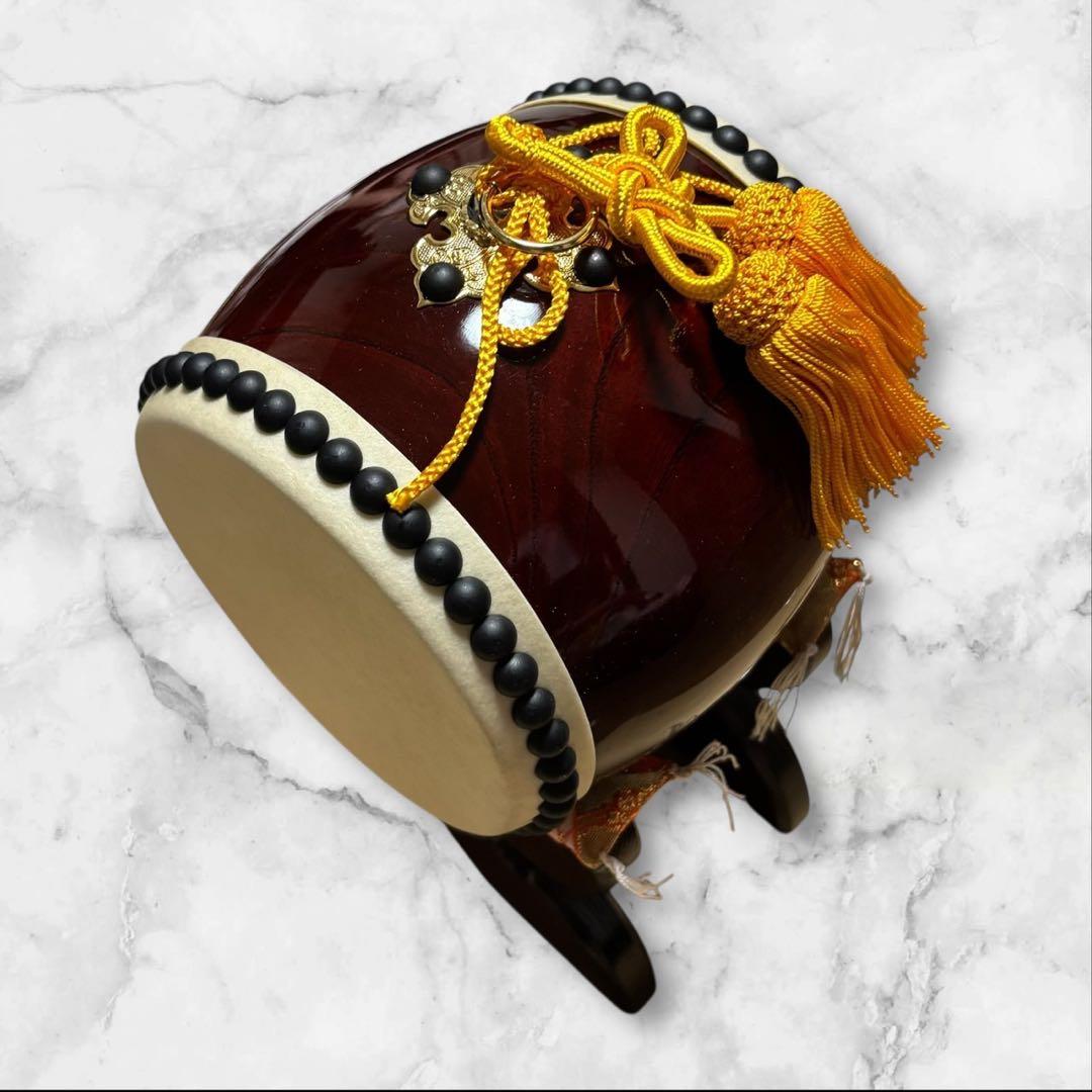 【極美品】太鼓の里 浅野　ミニ 太鼓バチ２本付き 和太鼓 子ども　お祭り