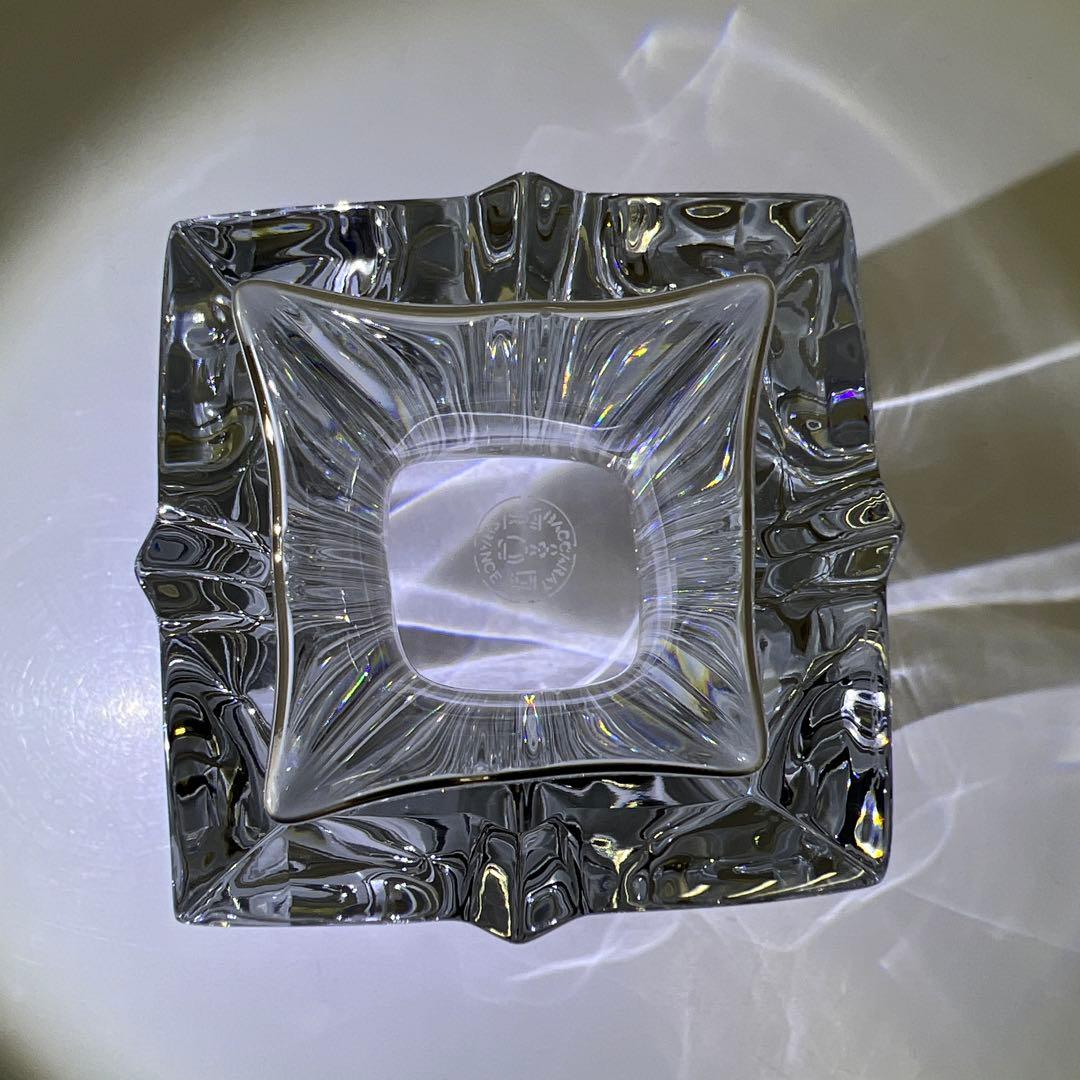 ☆洋3 バカラ　大花瓶　共箱　高さ約20㎝　東Y7-1020④