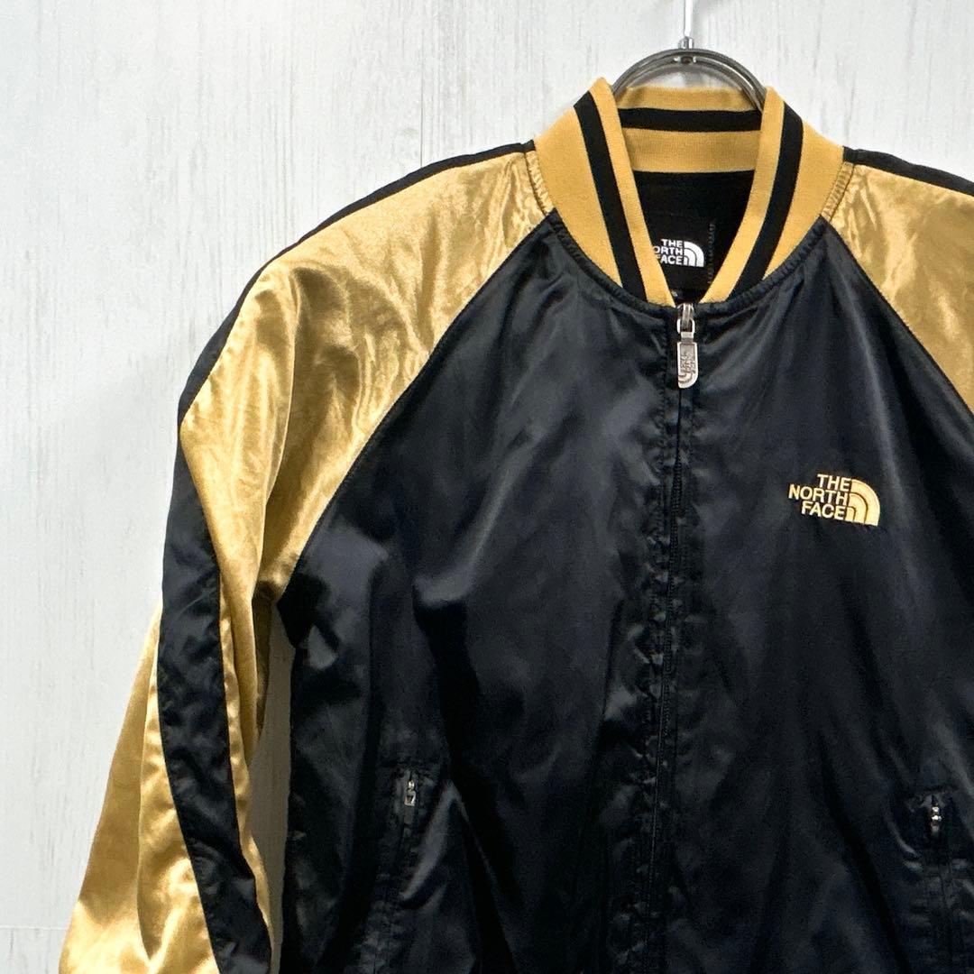 【希少】THE NORTH FACE MA-1 スカジャン黒金 M