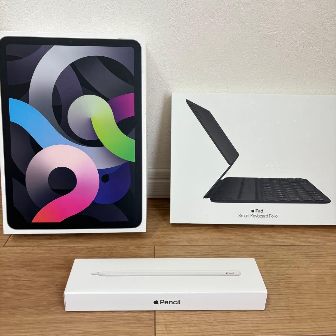 iPad、アップルペンシル、スマートキーボードフォリオ