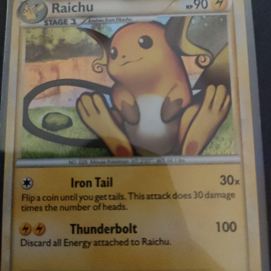 【海外版・キラ】ポケモンカード Raichu 90HP レア