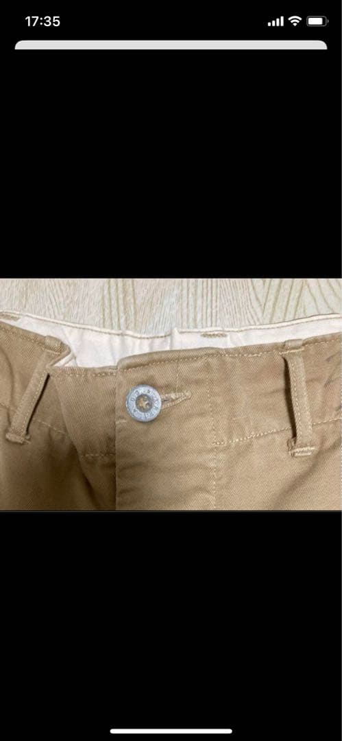 40s ヴィンテージ　41カーキ khaki チノ　メタルボタン