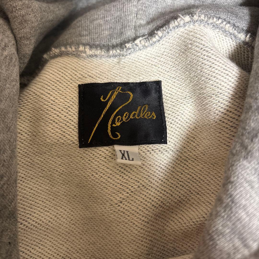 Needles グレー トレーナー XL 蝶刺繍