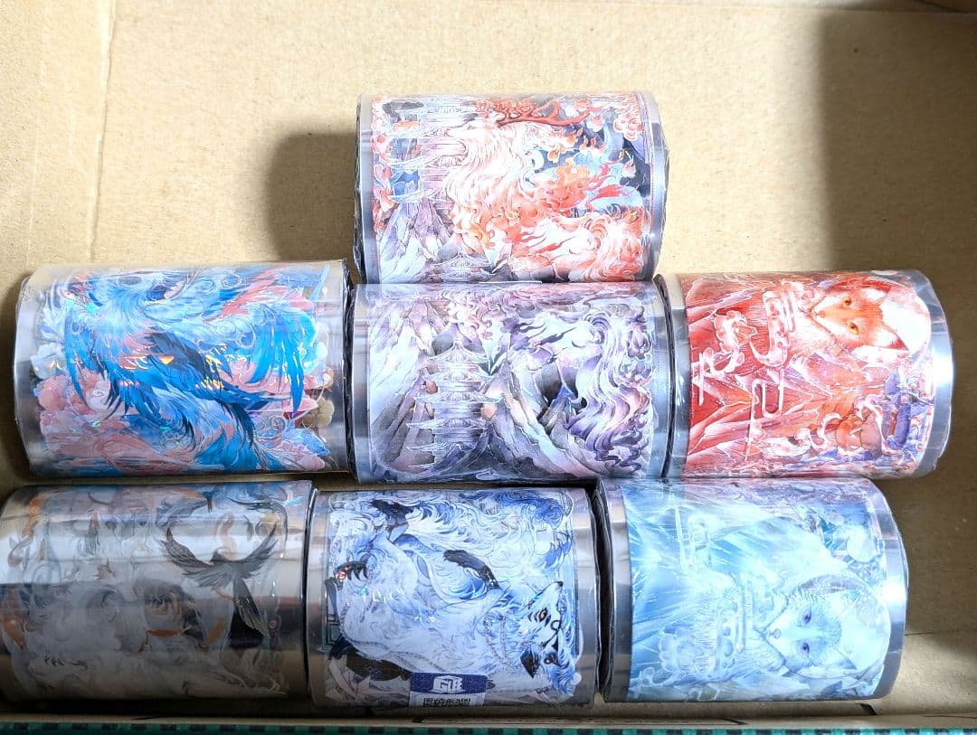 海外マスキングテープ　動物柄　巻き売り　装飾マステ　新品　マステ　装飾