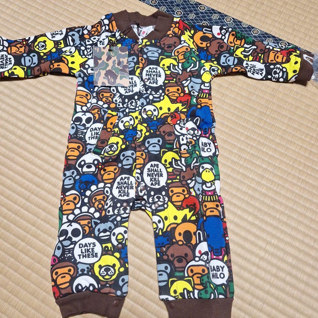A BATHING APE　Babyマイロサファリロンパース80 　新品未使用