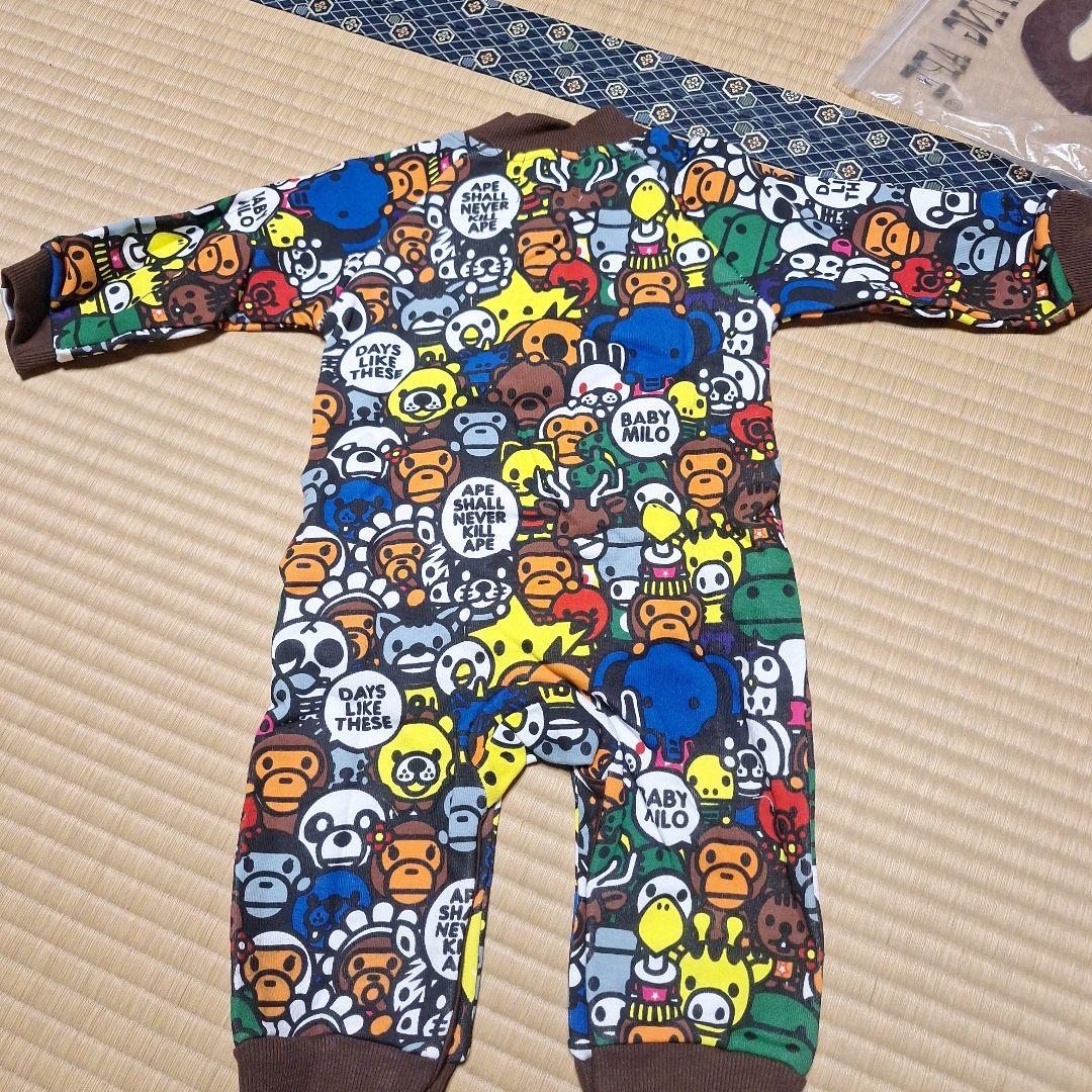 A BATHING APE　Babyマイロサファリロンパース80 　新品未使用