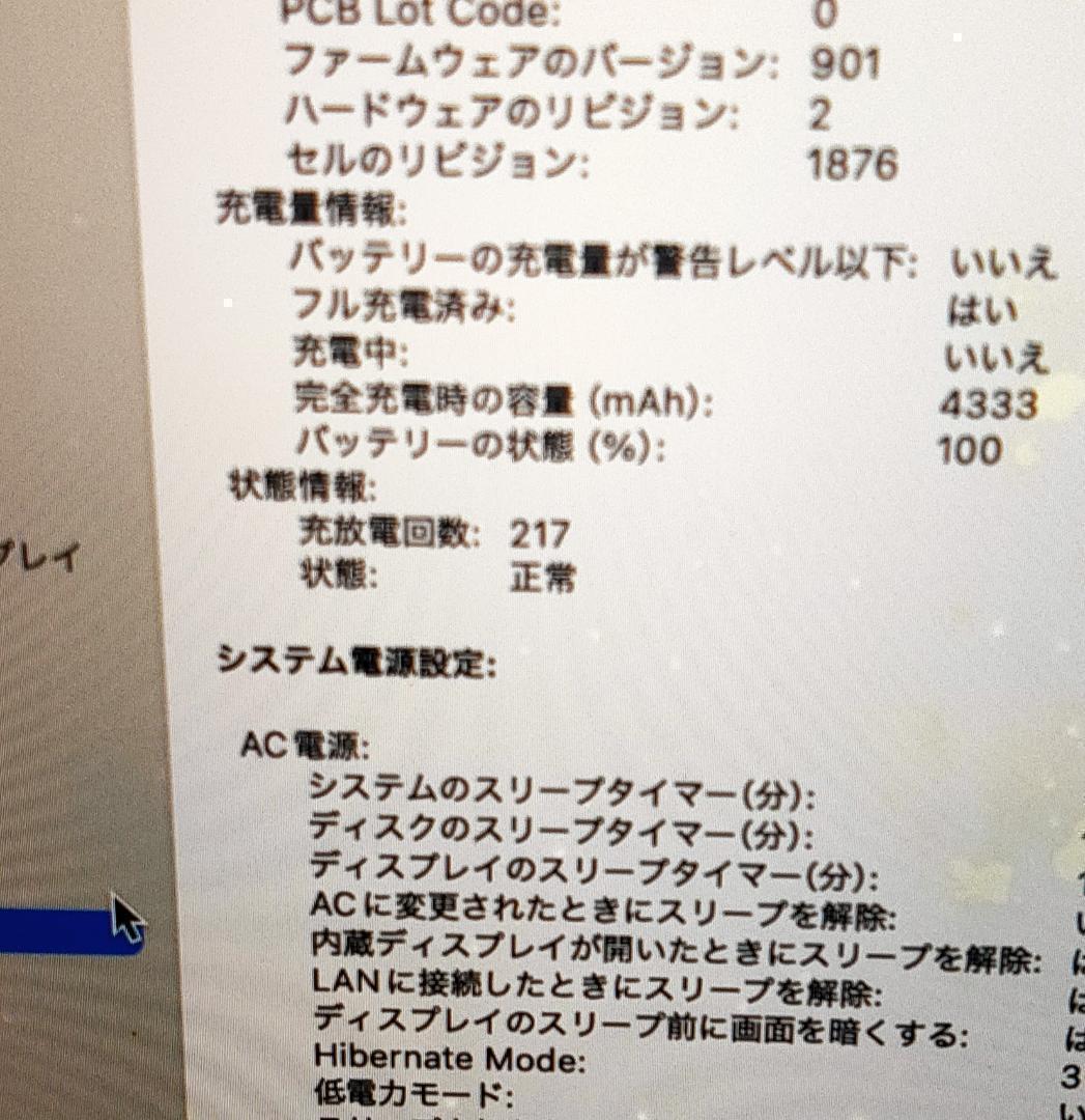ジャンク扱い MacBook Pro 13 2019　i7 16GB 1TB