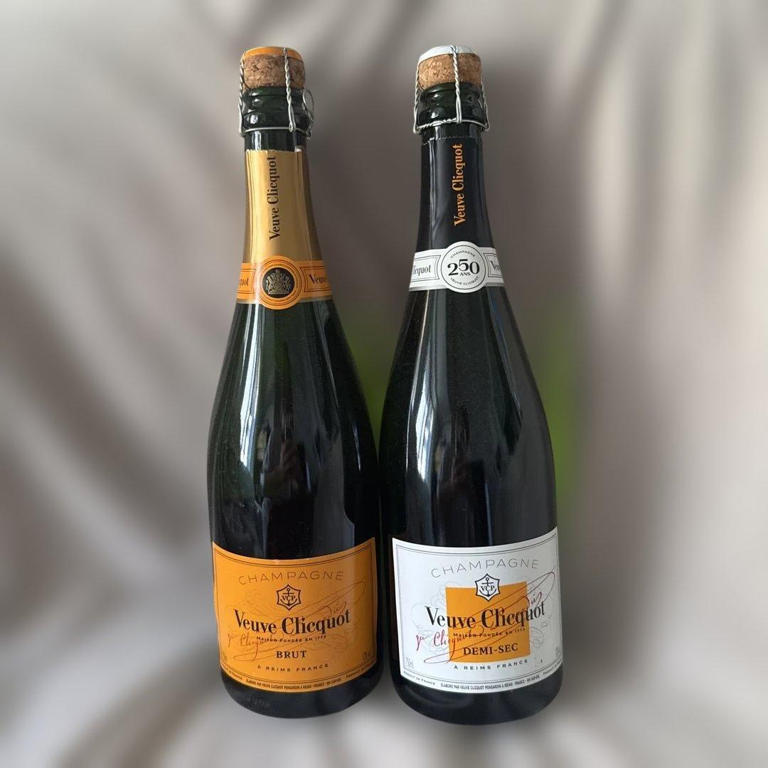 ヴーヴクリコ・イエロー＆白 750mlフルボトル2本