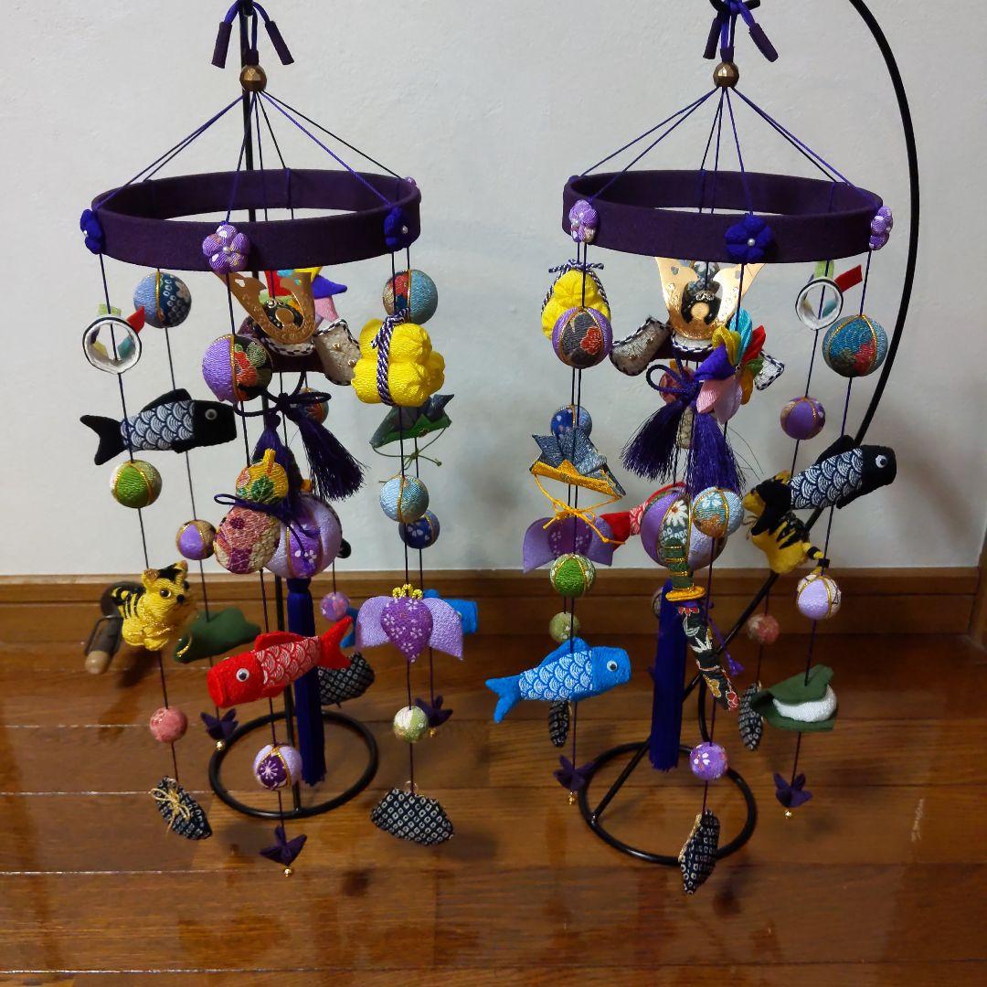 ちりめん細工　端午の節句下げ飾り　2点 ぼん