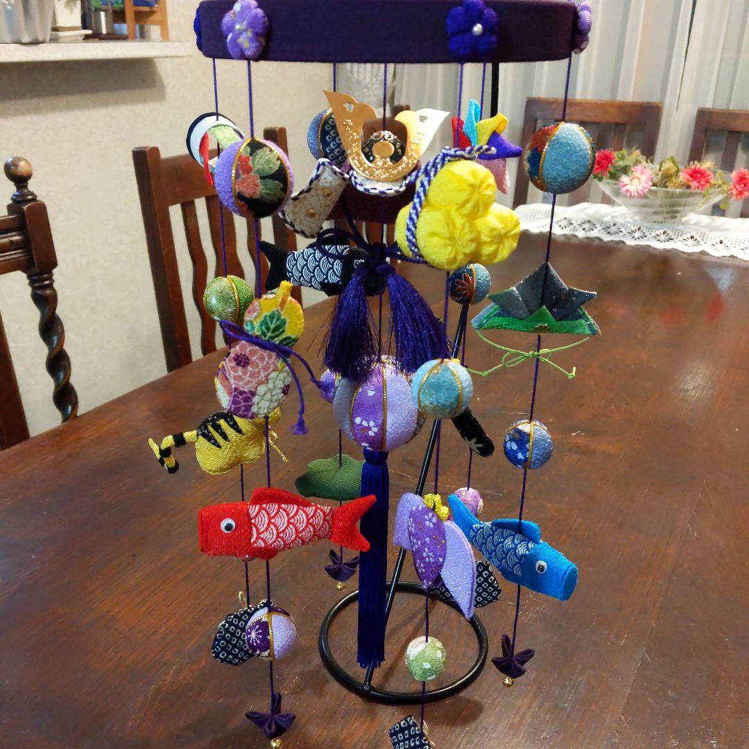 ちりめん細工　端午の節句下げ飾り　2点 ぼん