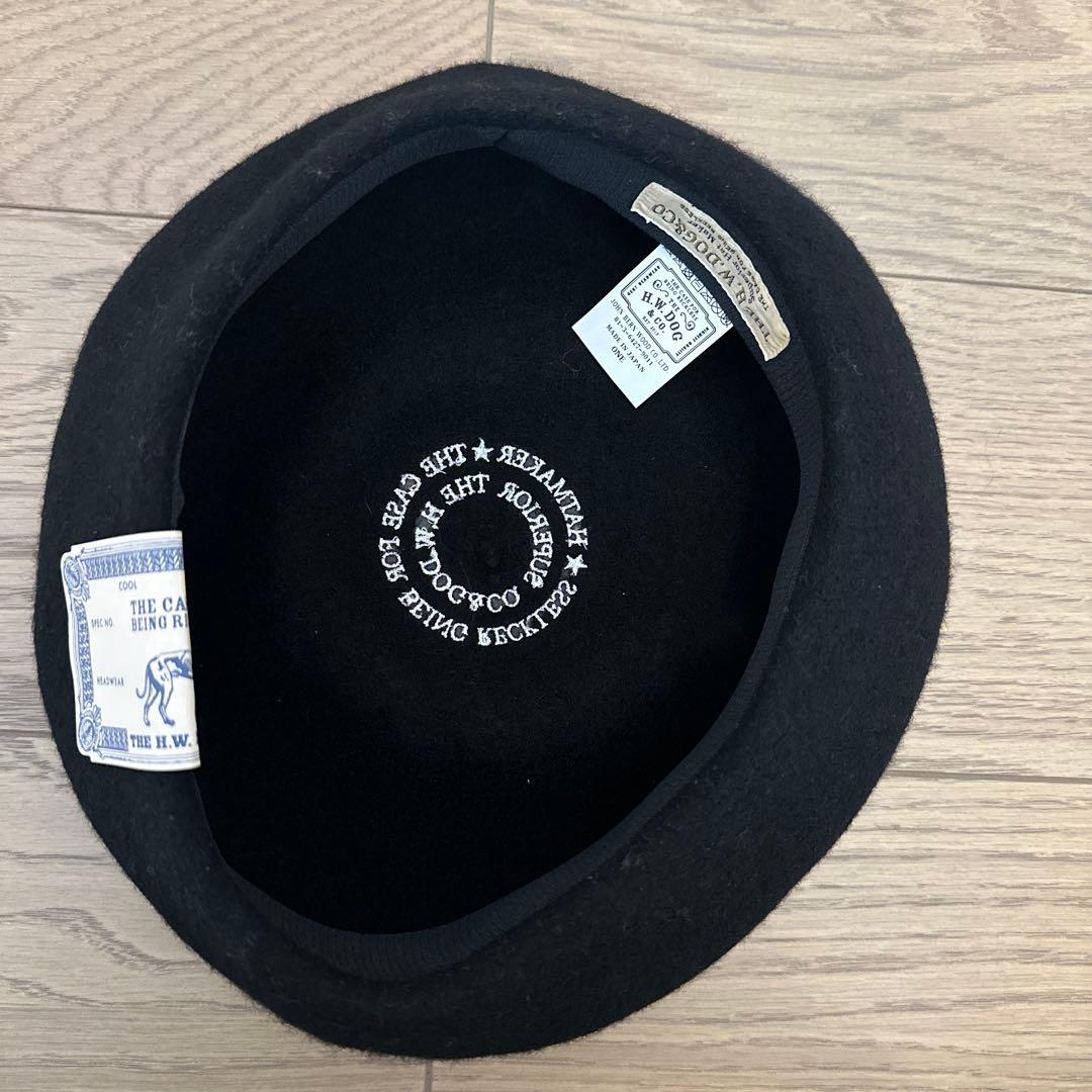 THE HW DOG&CO. ベレー帽　ブラック