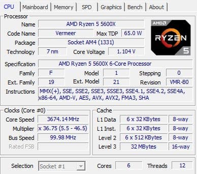 AMD Ryzen 5 5600X、MSI B550 GAMING PLUS
