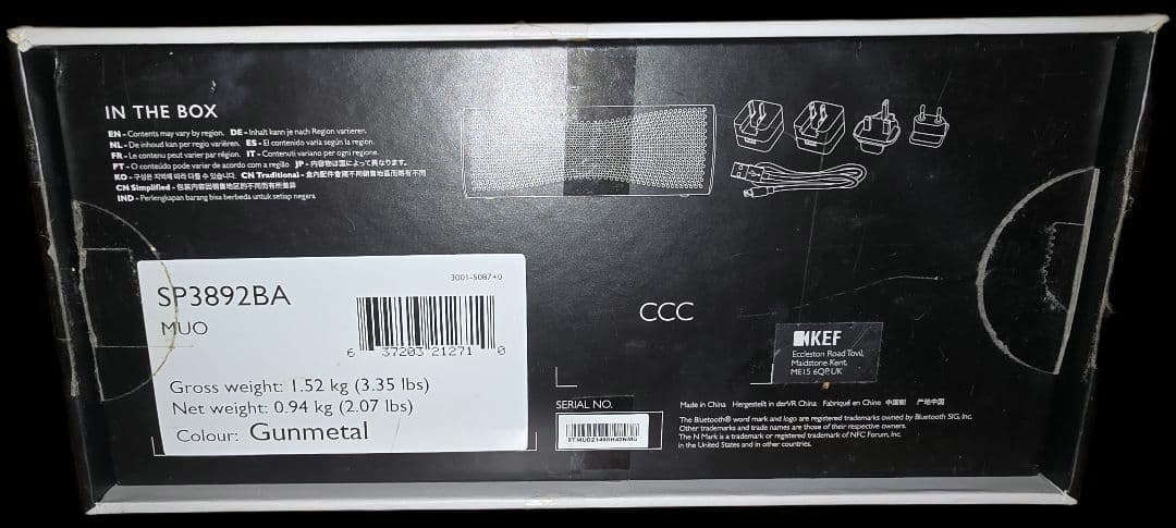 KEF Muo SP3892BA Bluetoothワイヤレススピーカー