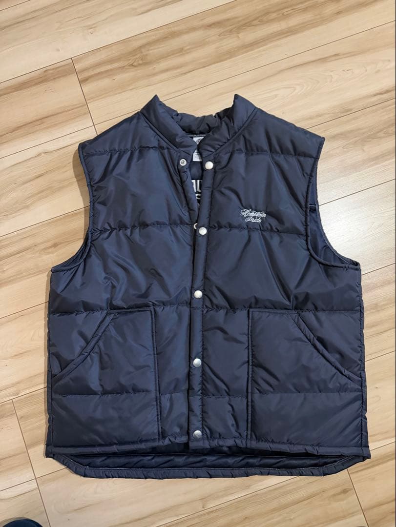 東京インディアンズ Lサイズ ダウンベスト　ネイビー