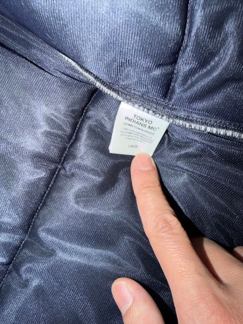 東京インディアンズ Lサイズ ダウンベスト　ネイビー