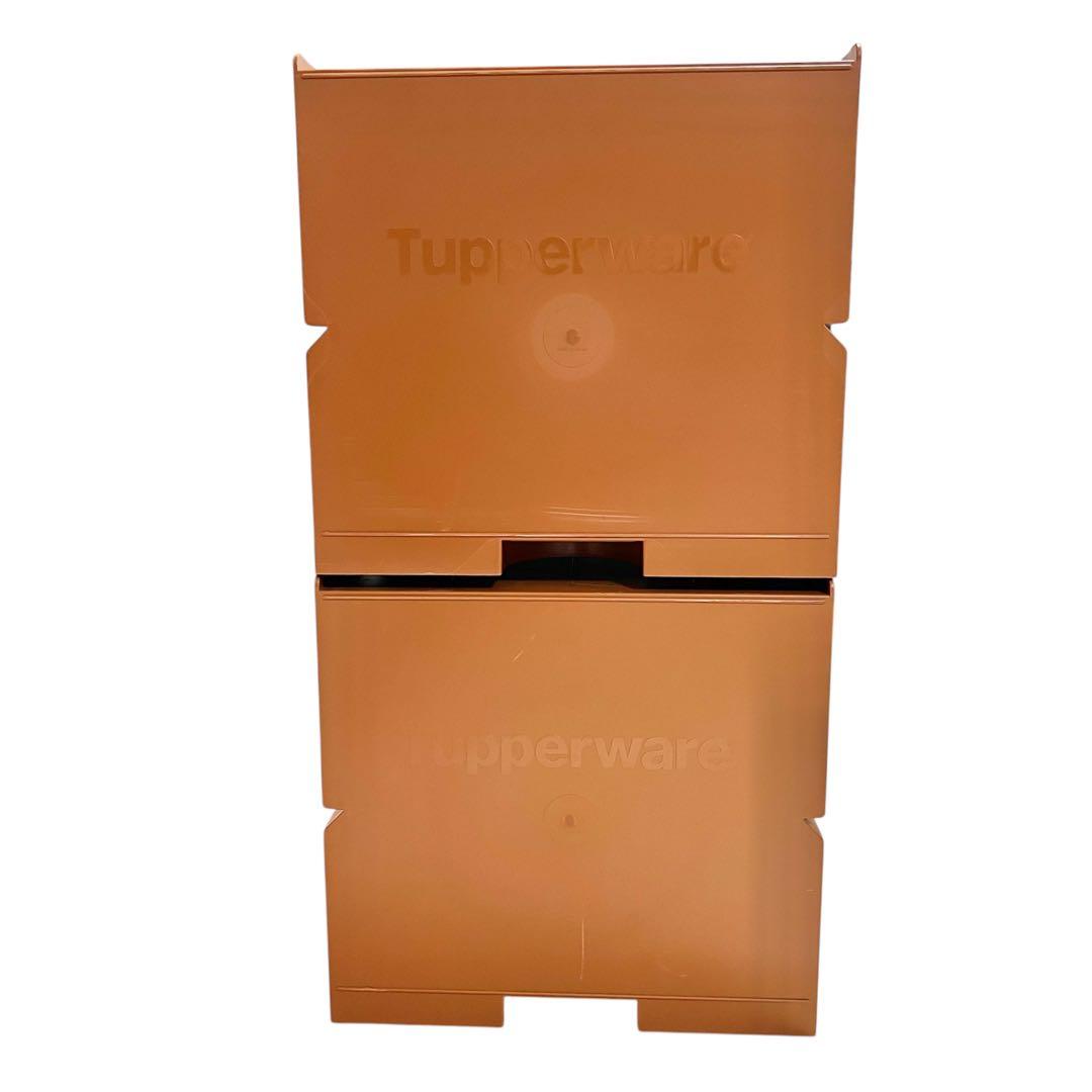 タッパーウェア スーパーチェスト セピア 2個セット