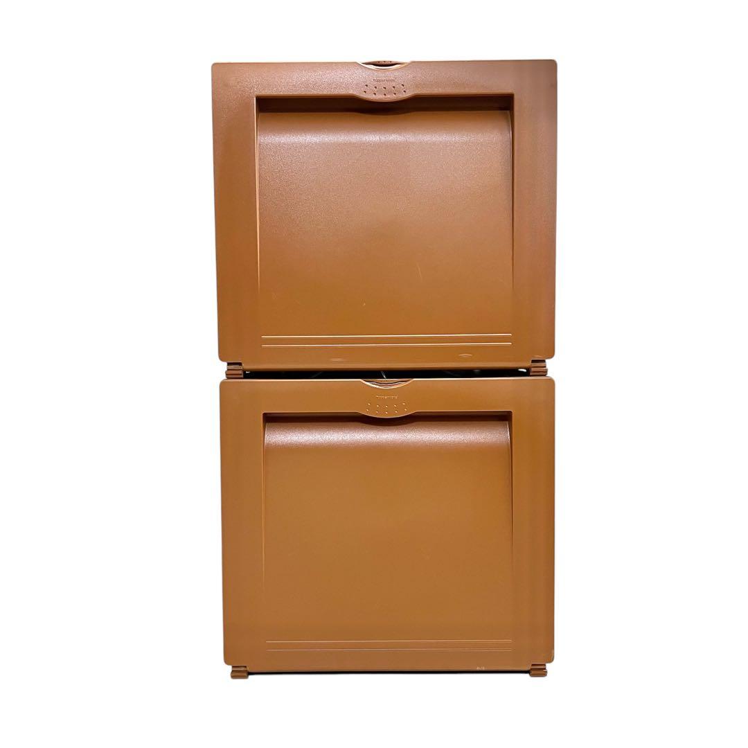 タッパーウェア スーパーチェスト セピア 2個セット