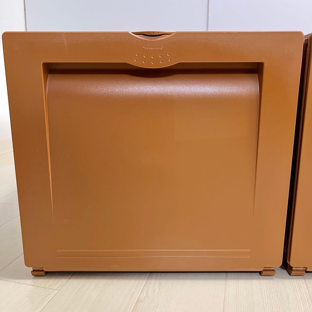 タッパーウェア スーパーチェスト セピア 2個セット