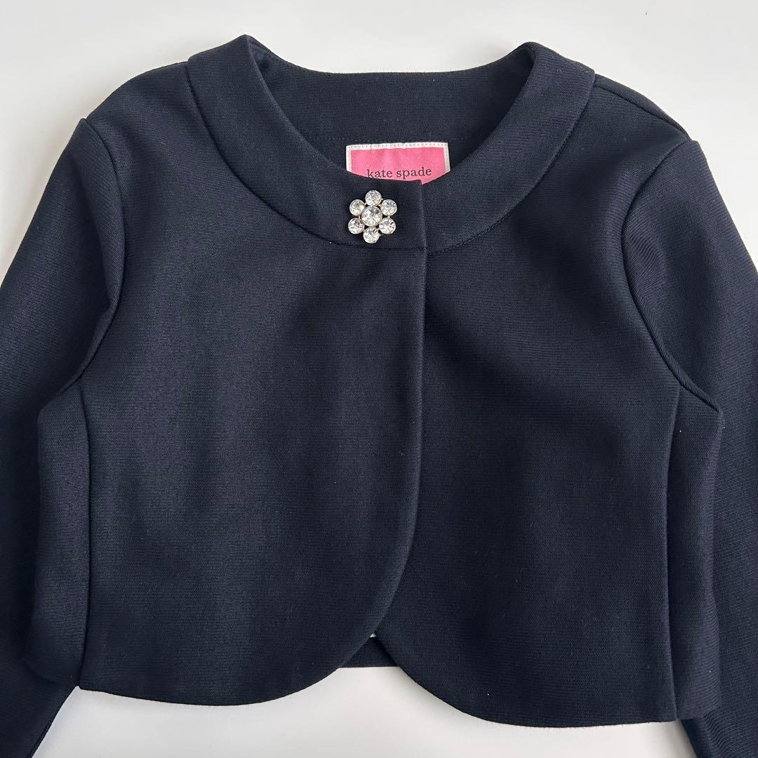 一回のみ使用ケイトスペードセレモニー用カーディガントドラーボレロジャケット130