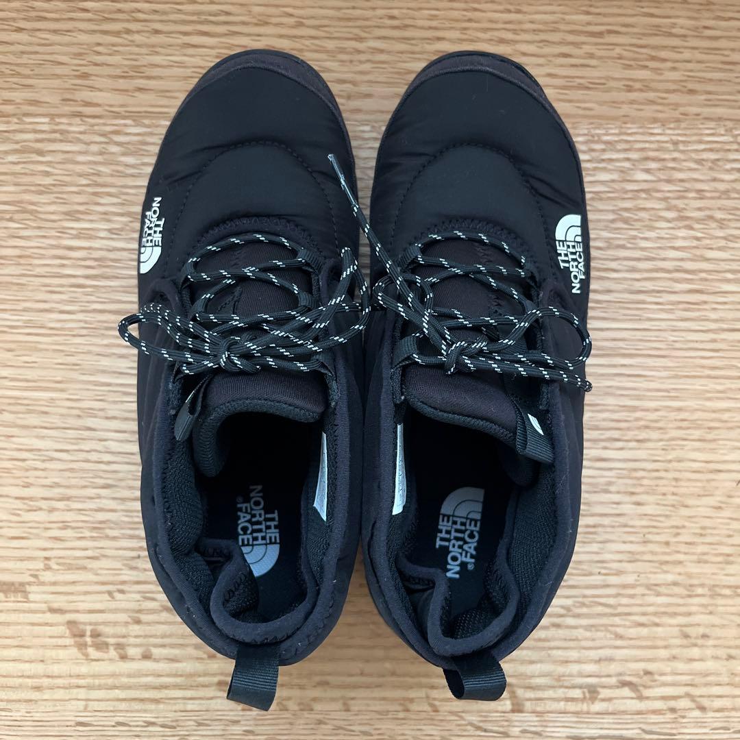 未使用級★ 25cm ノース・フェイス ヌプシ チャッカ ブーツ　ブラック