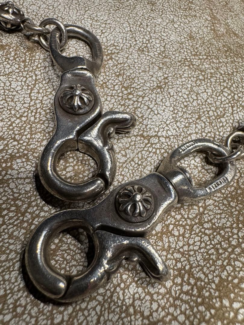 クロムハーツ 2クリップロング#2クロスボール ウォレットチェーン