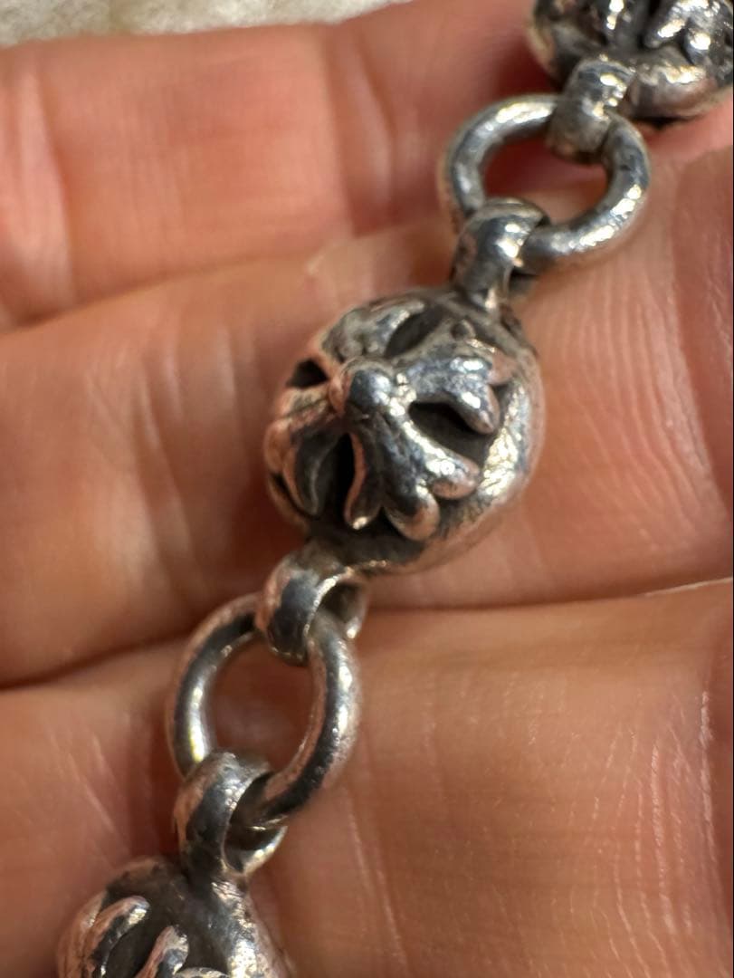 クロムハーツ 2クリップロング#2クロスボール ウォレットチェーン