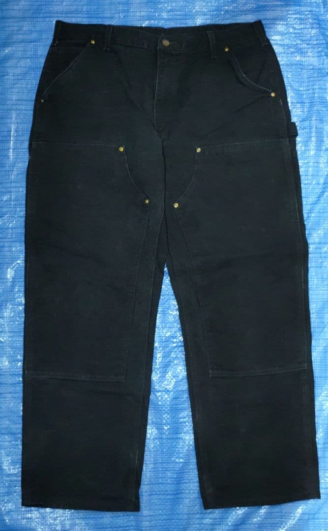 Carhartt ダブルニー w38×L30 USA製 ブラック ペインター