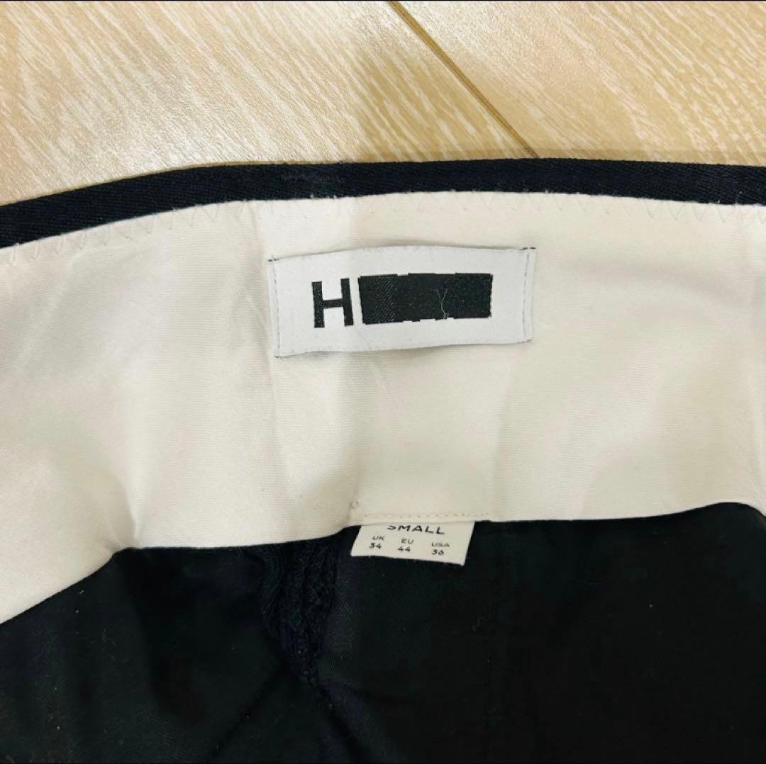 H BEAUTY＆YOUTH カルゼ織り ウール フレア スラックス パンツ　S