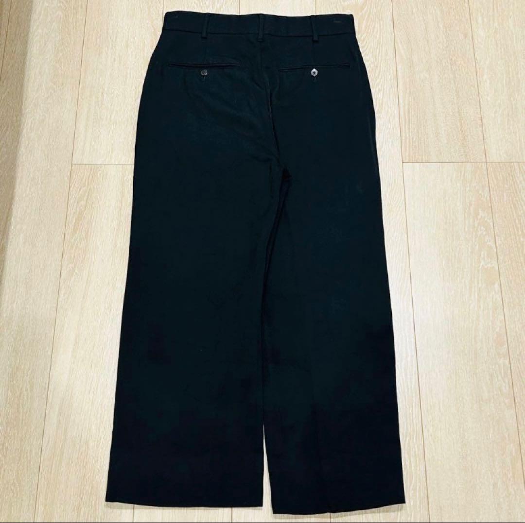 H BEAUTY＆YOUTH カルゼ織り ウール フレア スラックス パンツ　S