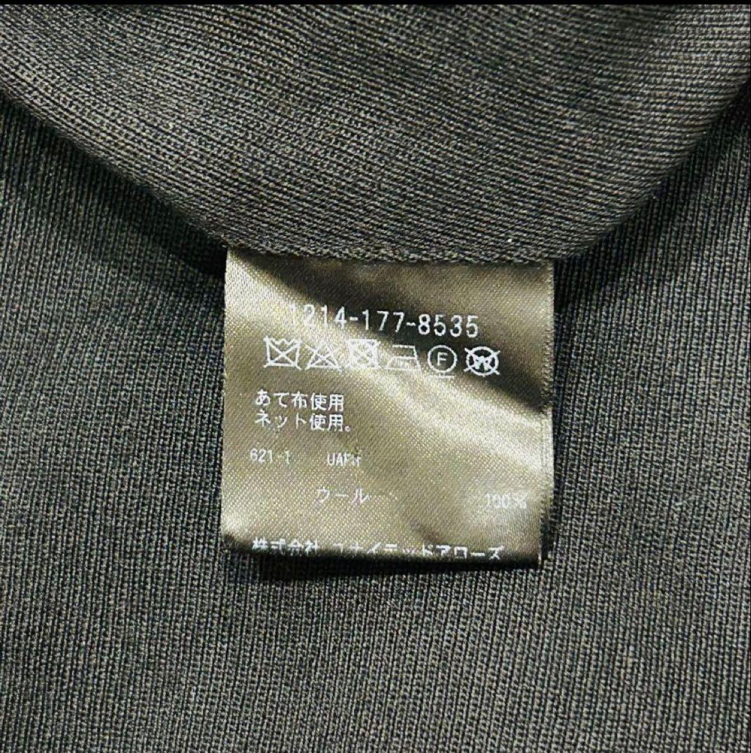 H BEAUTY＆YOUTH カルゼ織り ウール フレア スラックス パンツ　S