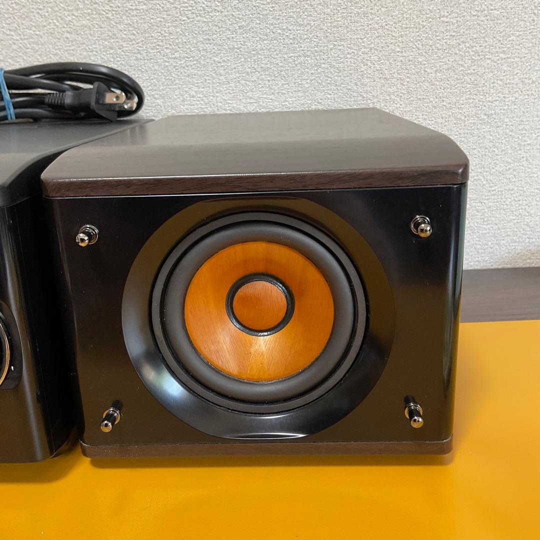 美品　JVC ケンウッドEX-S3-B コンパクトコンポ ブラック ウッド調