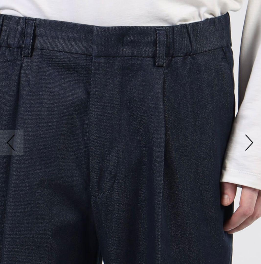 【新品】CABaN シーアイランドデニムシャーリングパンツ デニムスラックス L