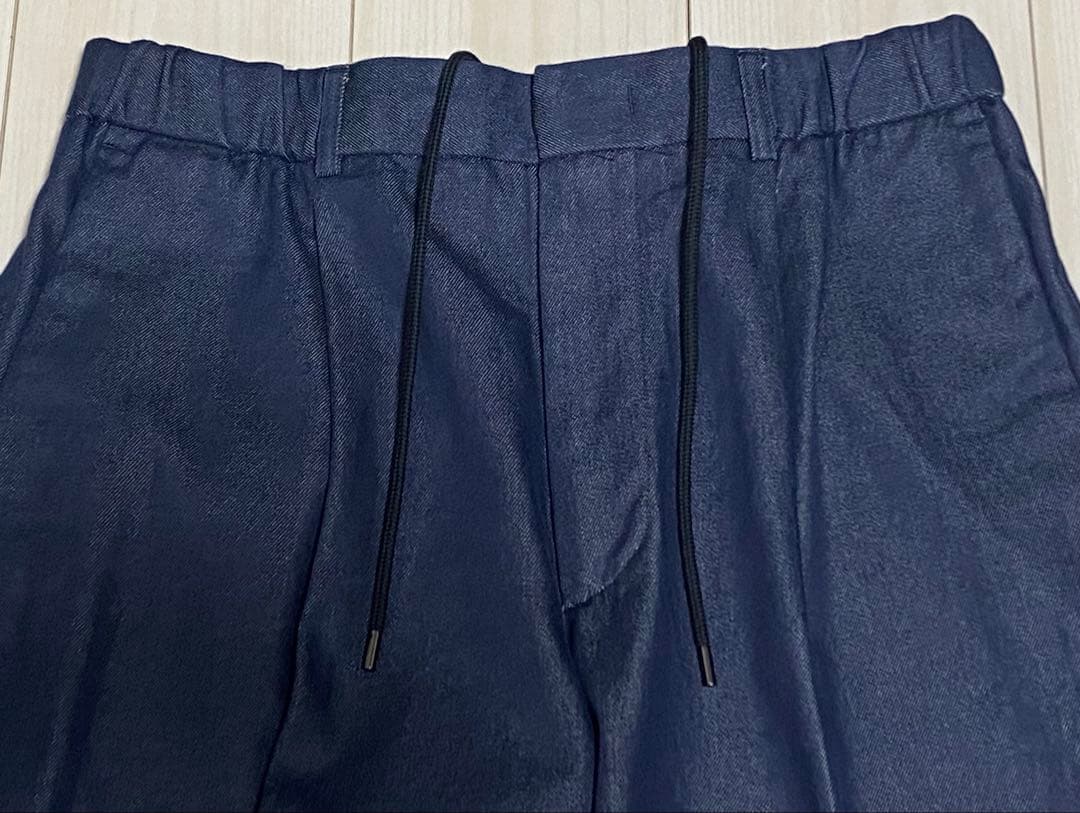 【新品】CABaN シーアイランドデニムシャーリングパンツ デニムスラックス L