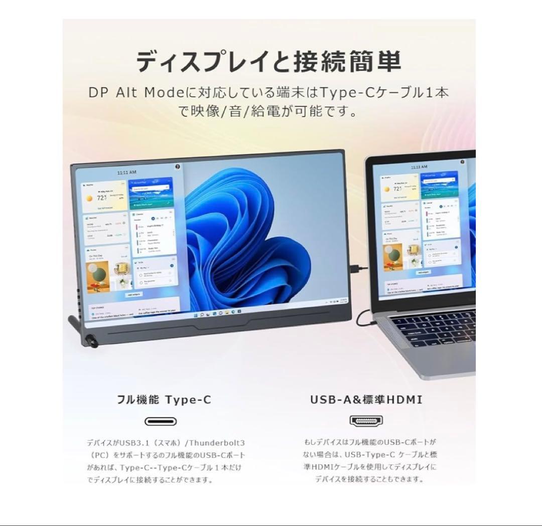 EVICIV 13.3インチ FHDモニター