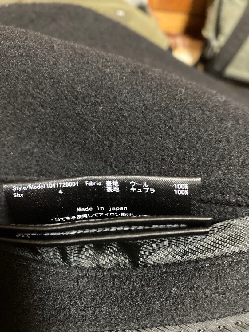 さ*ん様 junhashimoto ラップフードコート 黒 サイズ4（L）